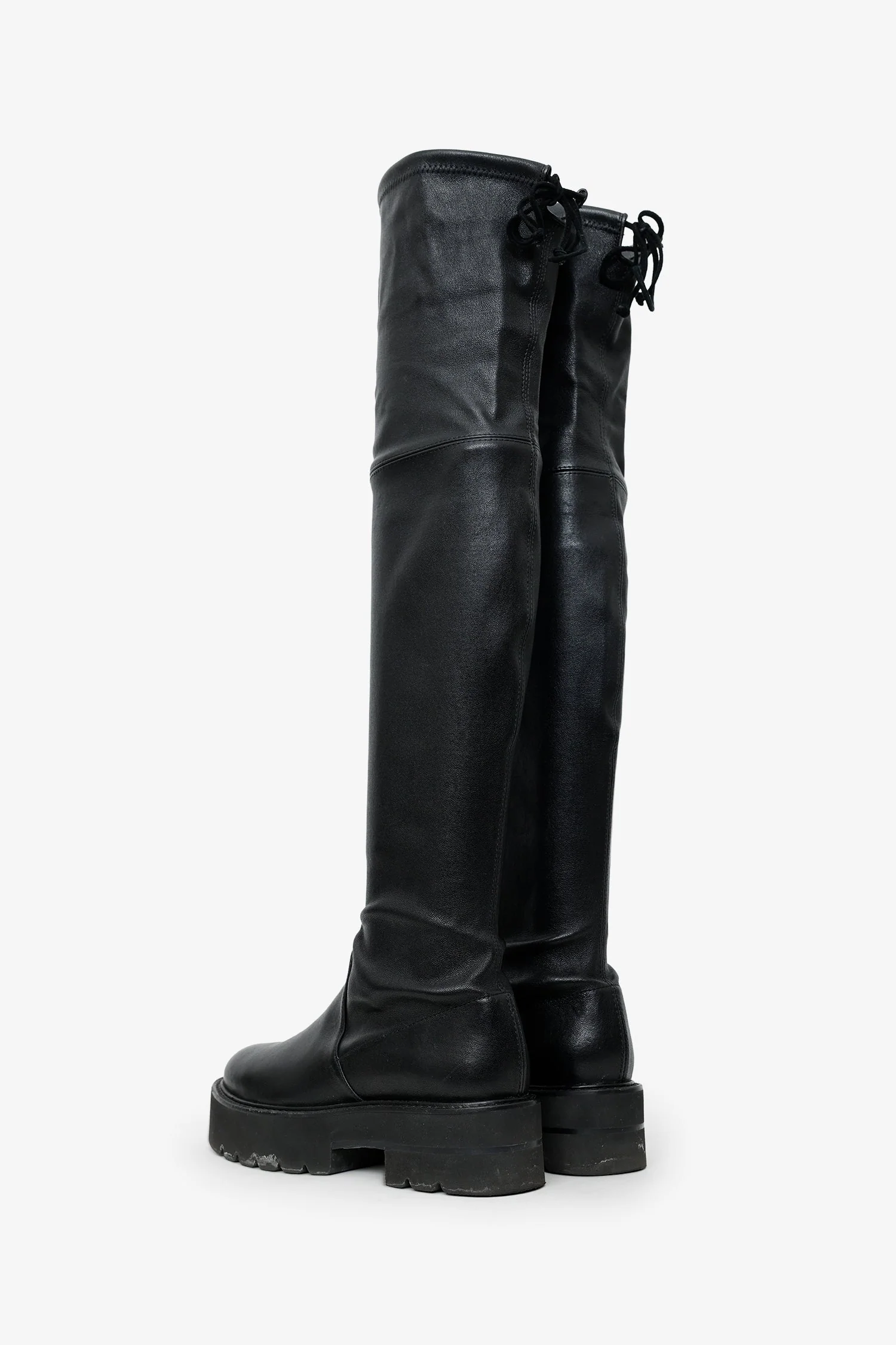 Stuart Weitzman Black Leather Knee High Boots Size 6.5 - Image 4