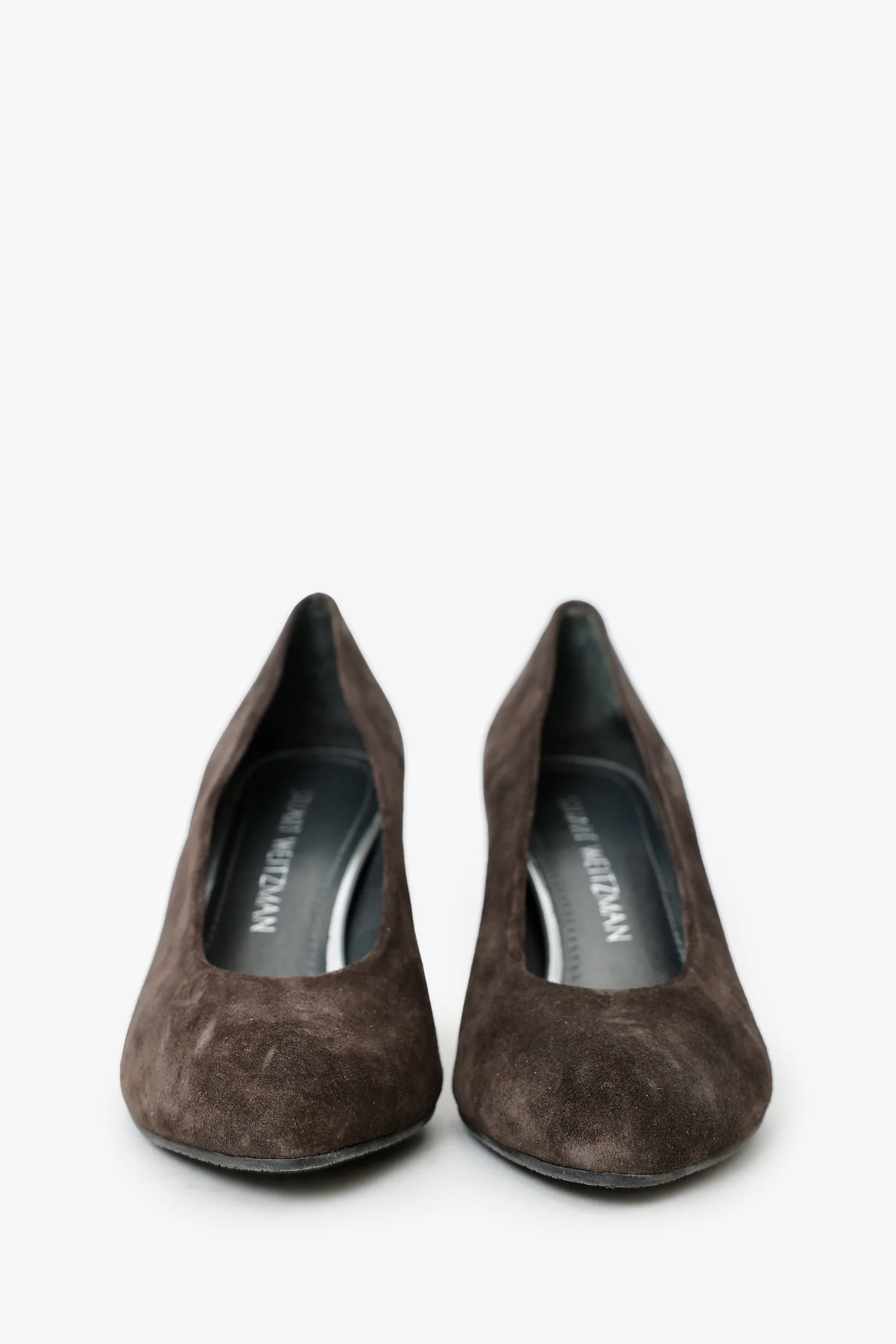Stuart Weitzman Brown Suede Pointed Toe Heels Size 5.5 - Image 3